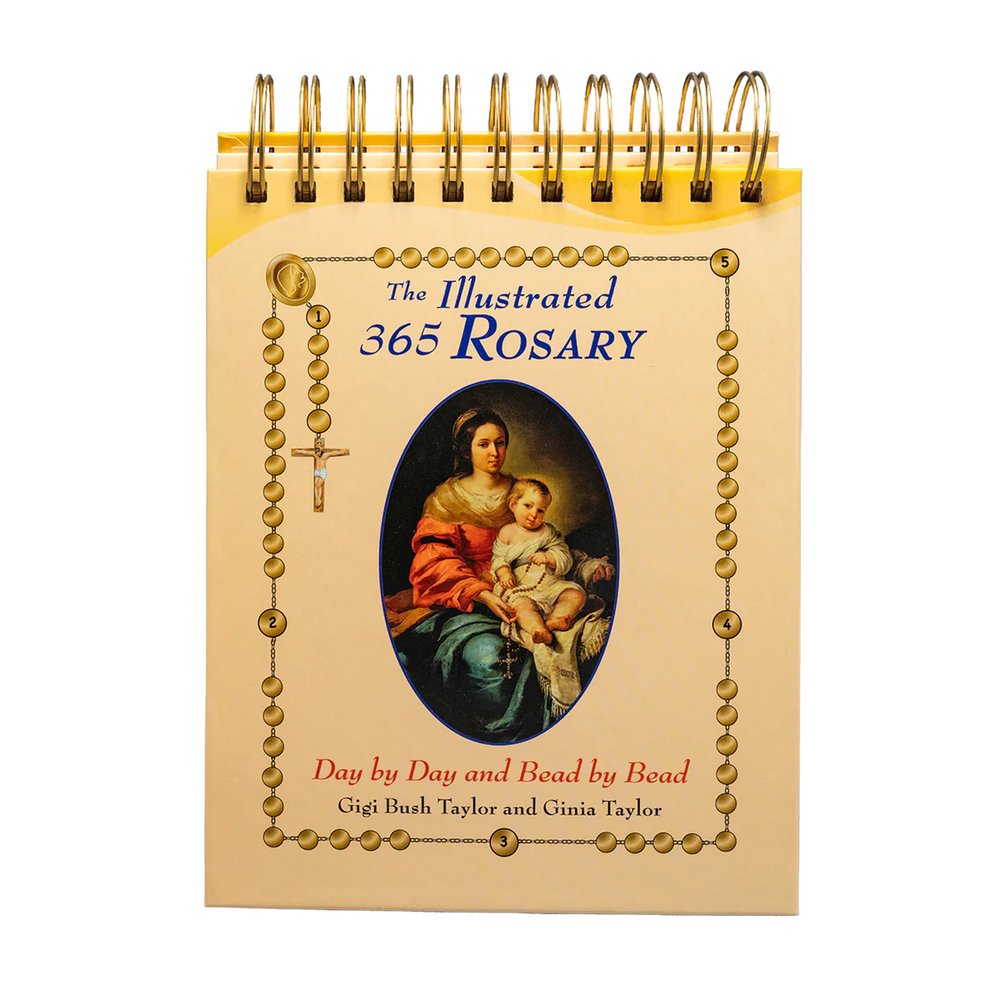 The Illustrated 365 Rosary Day by Day Bead by Bead Flip Book