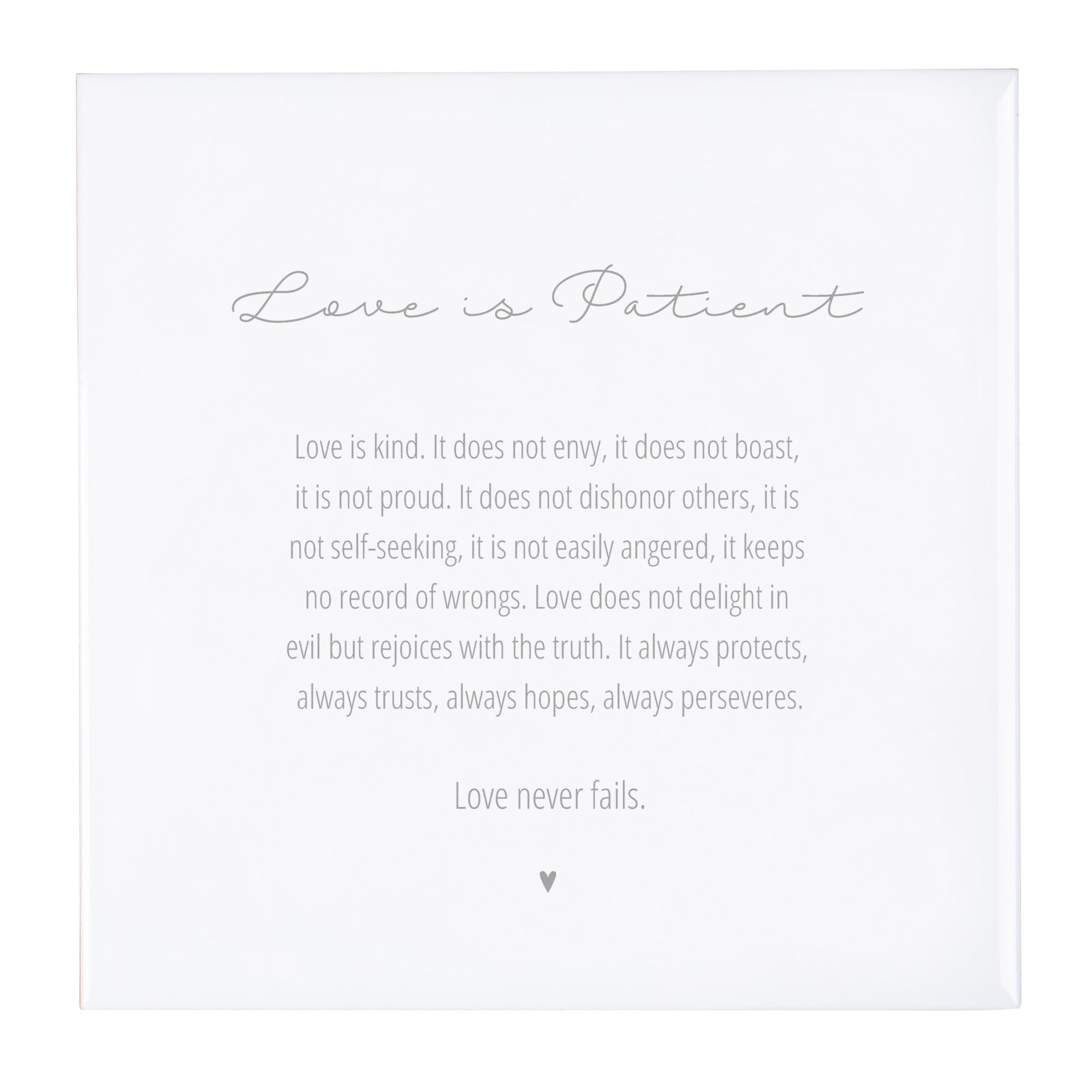 Love Is Patient Tile