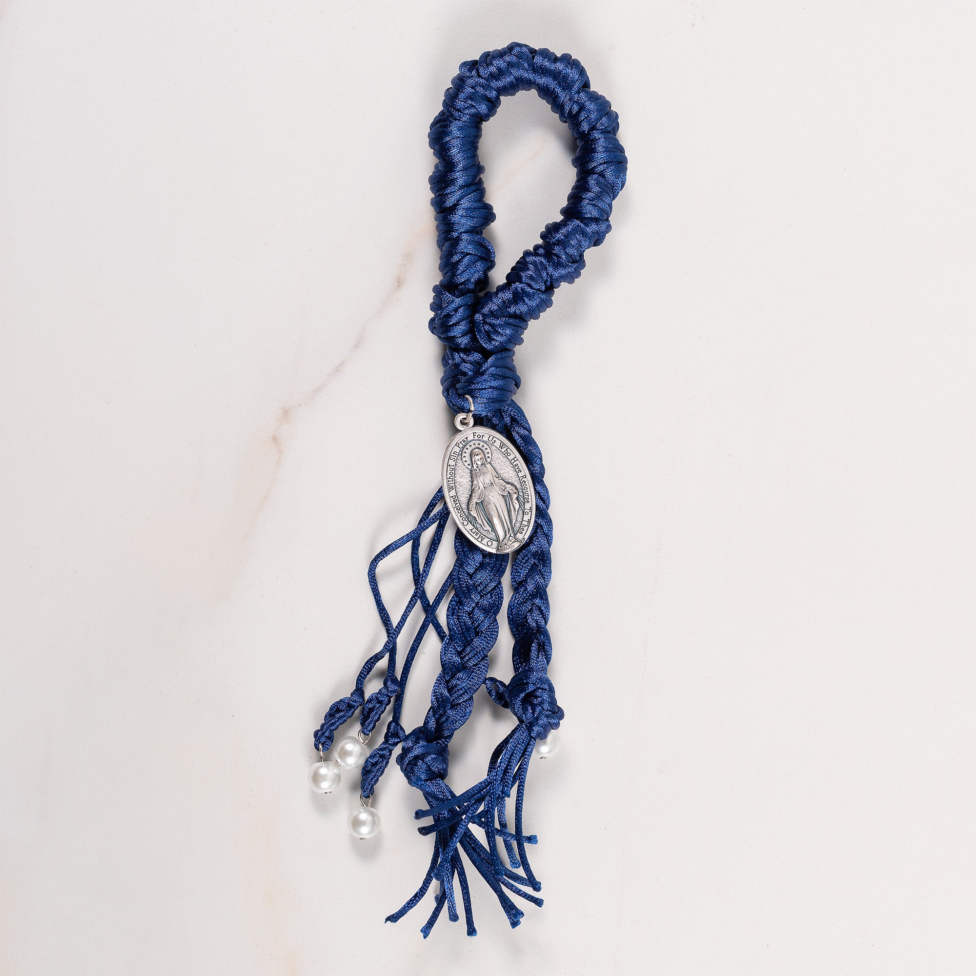 Handcrafted Braided Blue Miraculous Medal Home Blessing