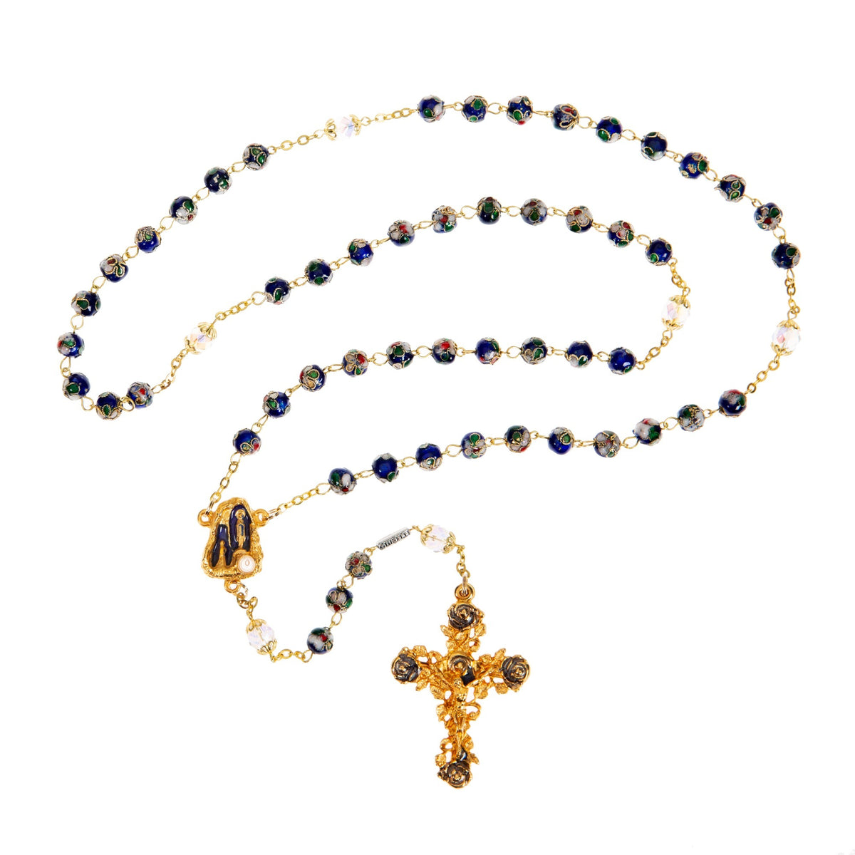 Lourdes Grotto Cloisonne Rosary