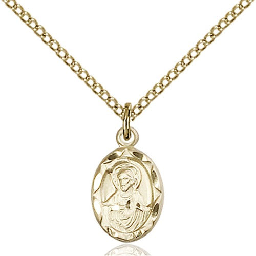 Scapular Petite Pendant, Bliss, 14Kt Gold-Filled