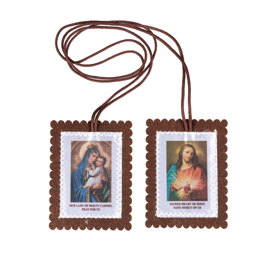Our Lady of Mt. Carmel & Sacred Heart Brown Scapular