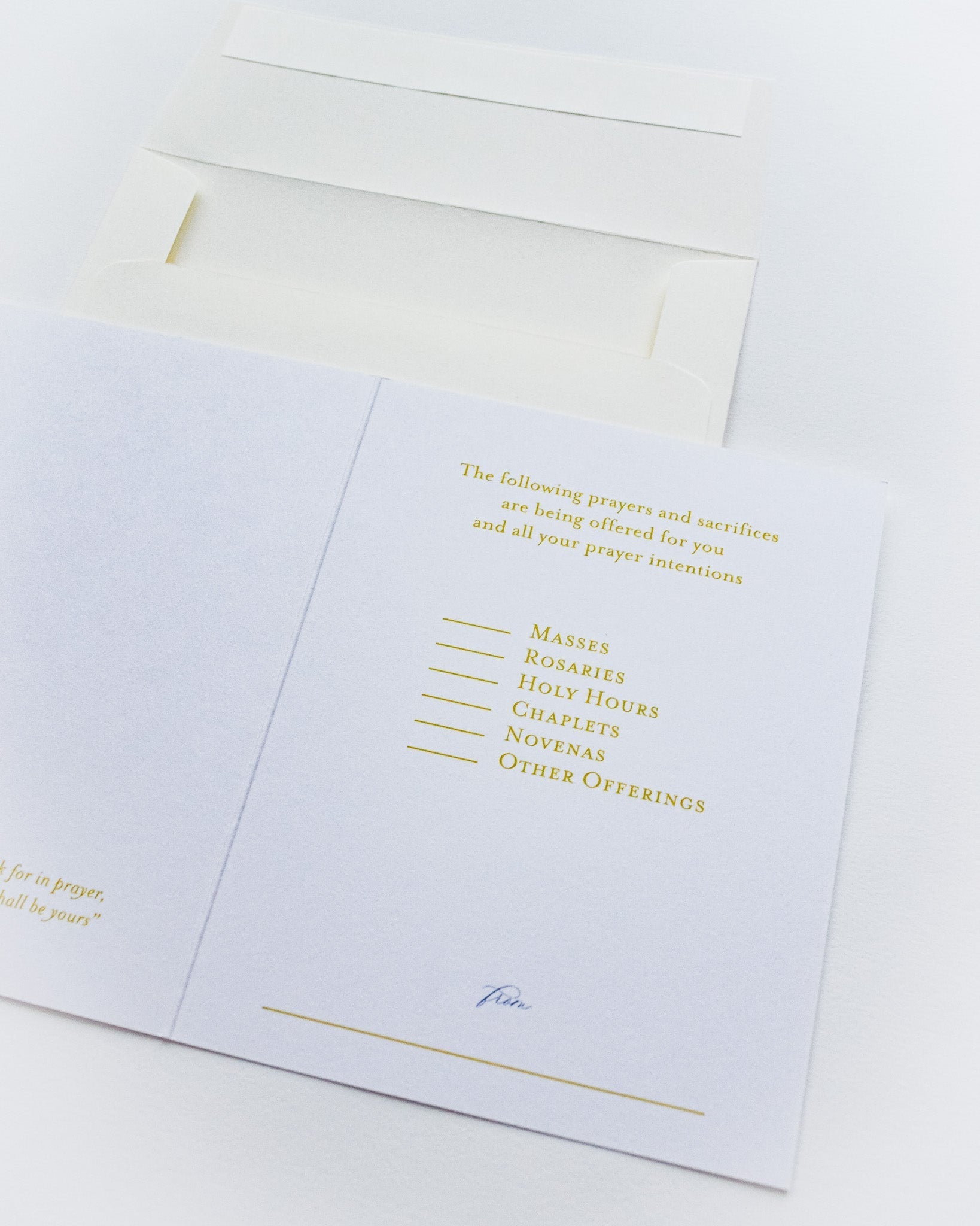 Floral Marian Cross Spiritual Bouquet Greeting Card