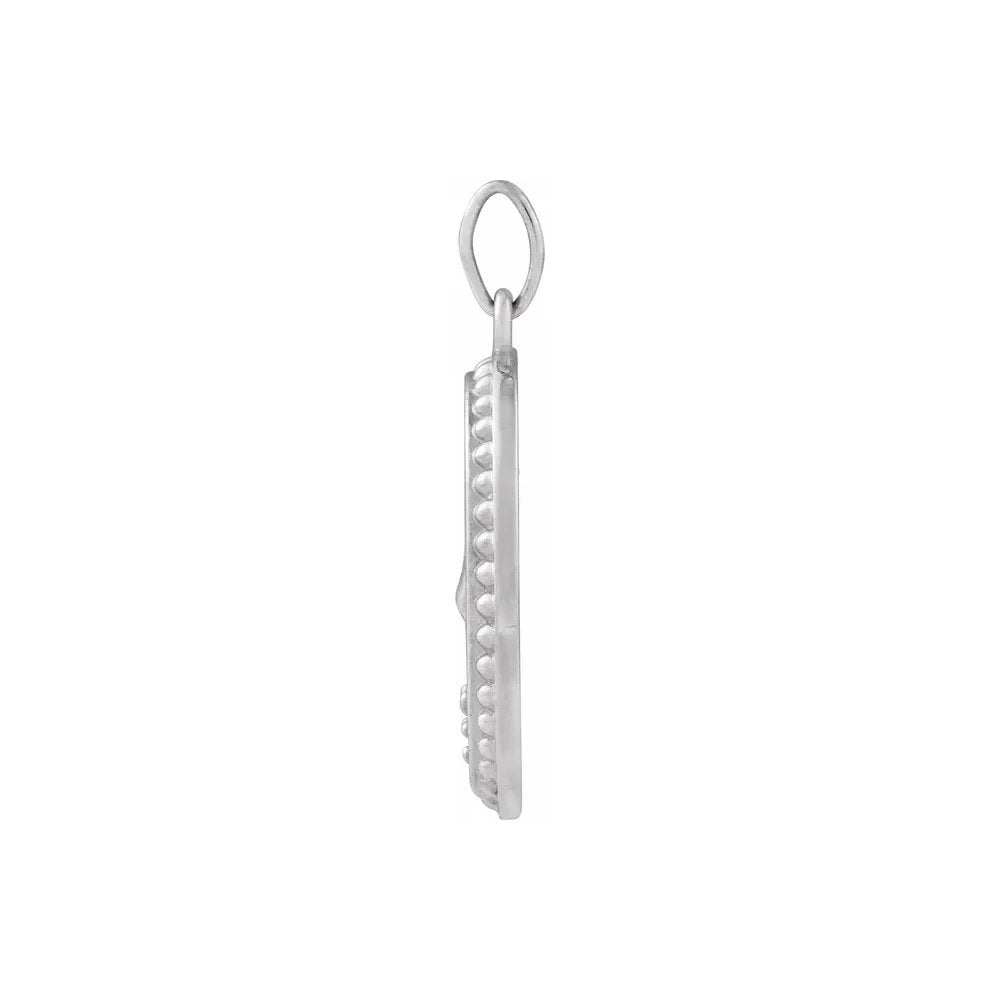 Silver pendant for necklace.