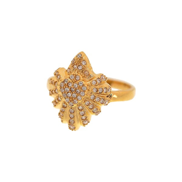 Sacred Heart Sunburst Crystal Ring - Multiple Sizes