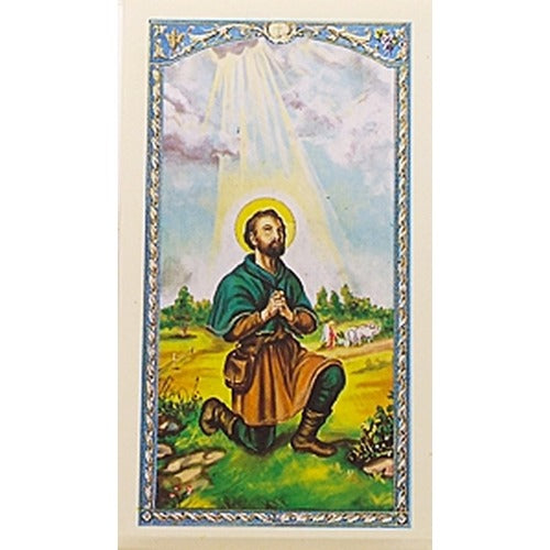 Oracion a San Isidro (St. Isidor) - Spanish Prayer Card