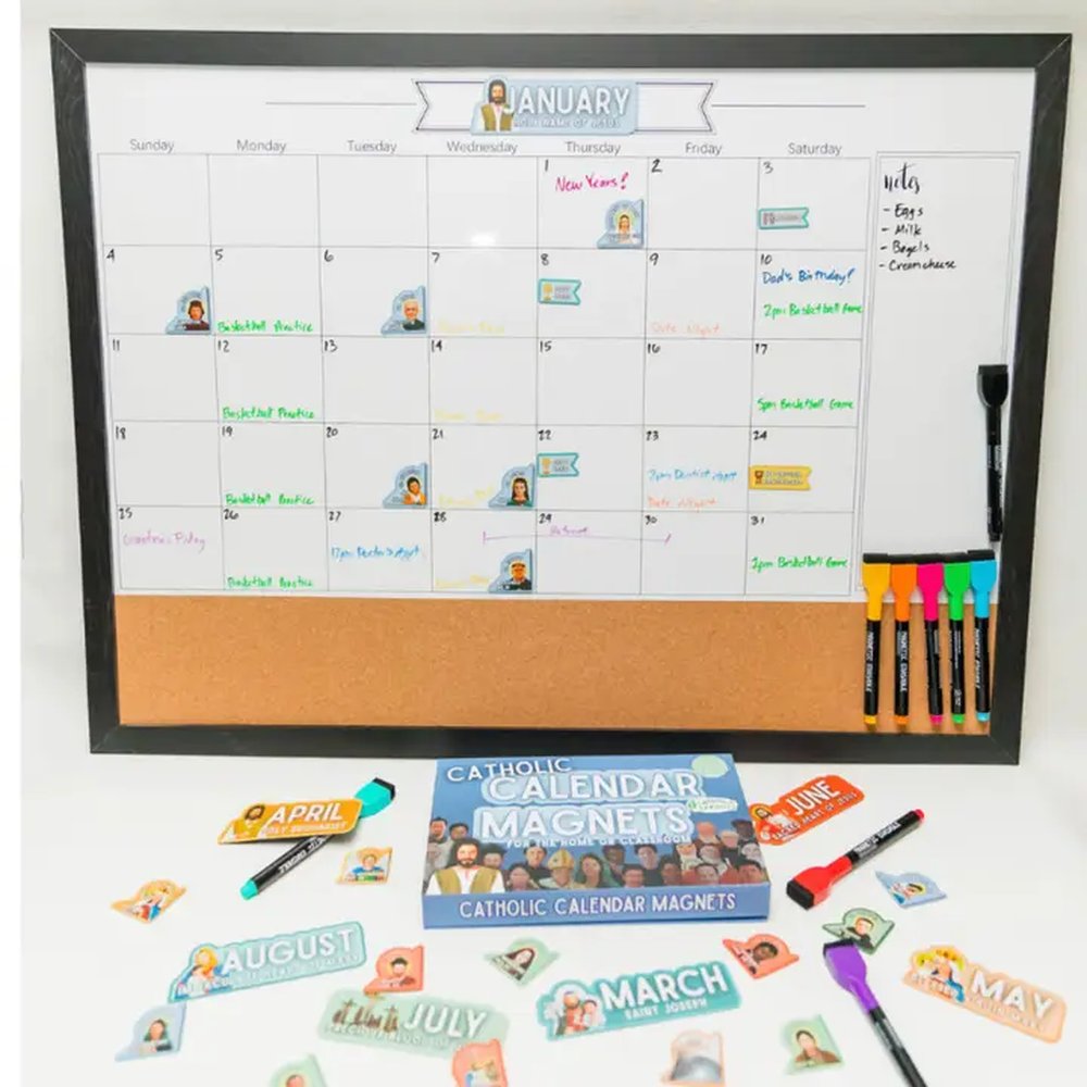 Catholic Calendar Magnets for the Home or Classroom