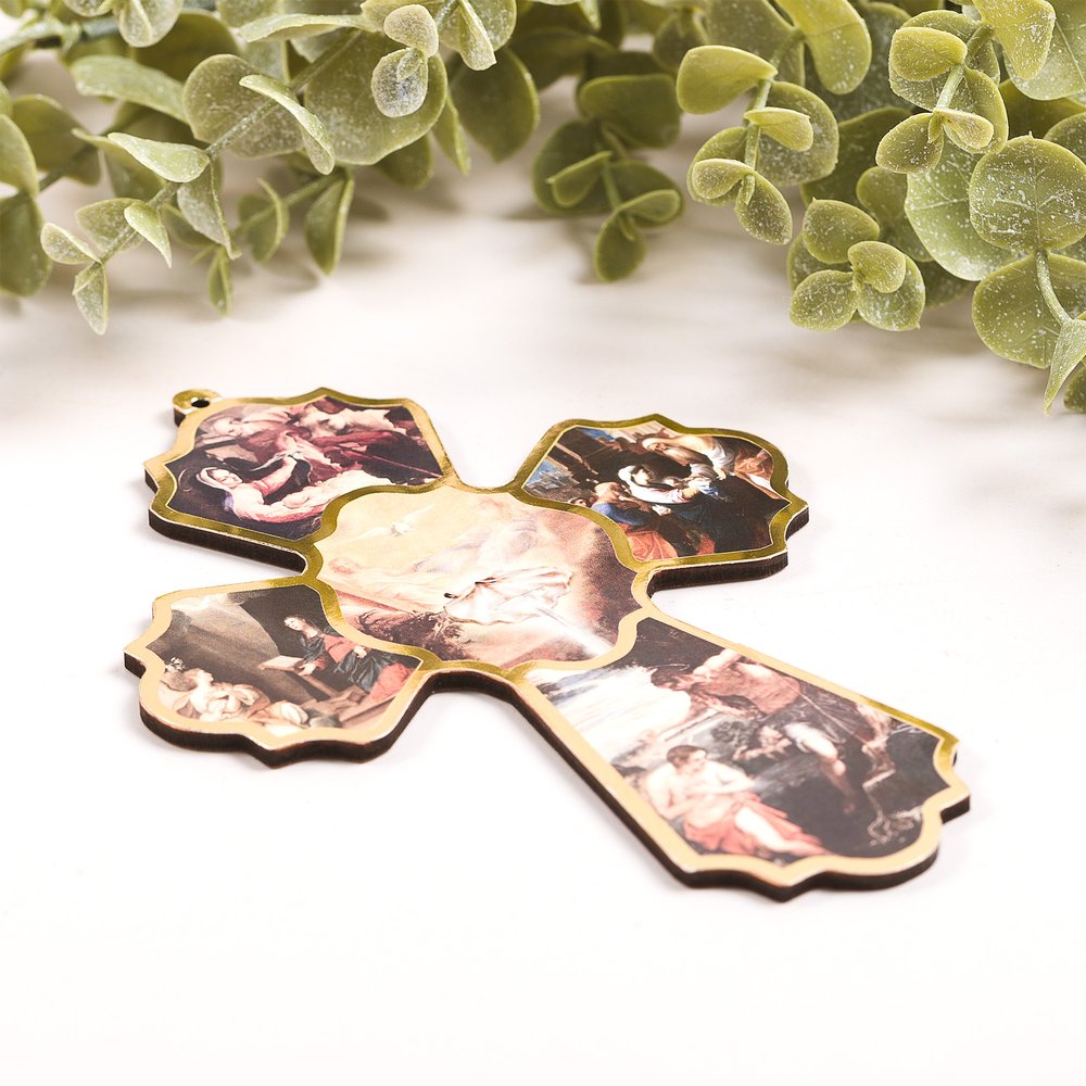 Classic Baptism Wall Cross - 4" x 6"