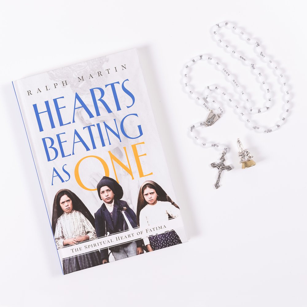 Hearts Beating as One: The Spiritual Heart of Fatima & Our Lady of Fatima Rosary & Statue Gift Set