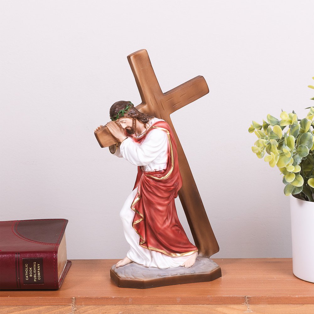 Christ Carrying His Cross Statue - 10"