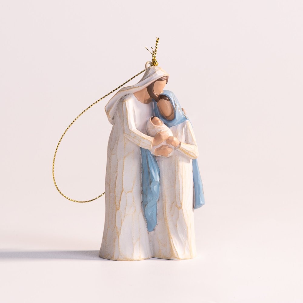 Contemporary Holy Family Ornament - 4"