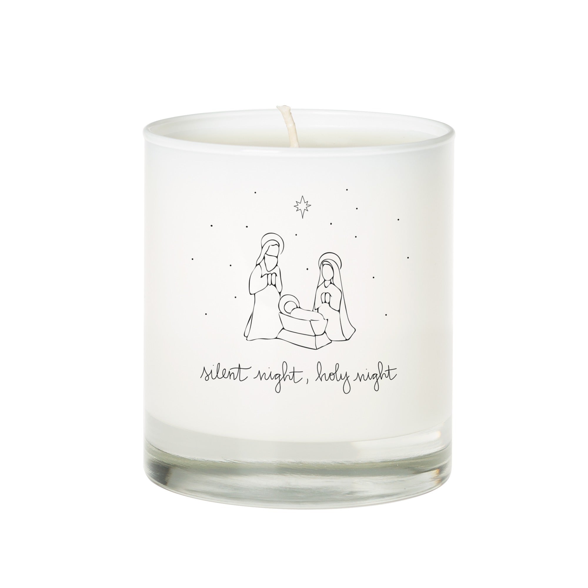 Silent Night Christmas Candle