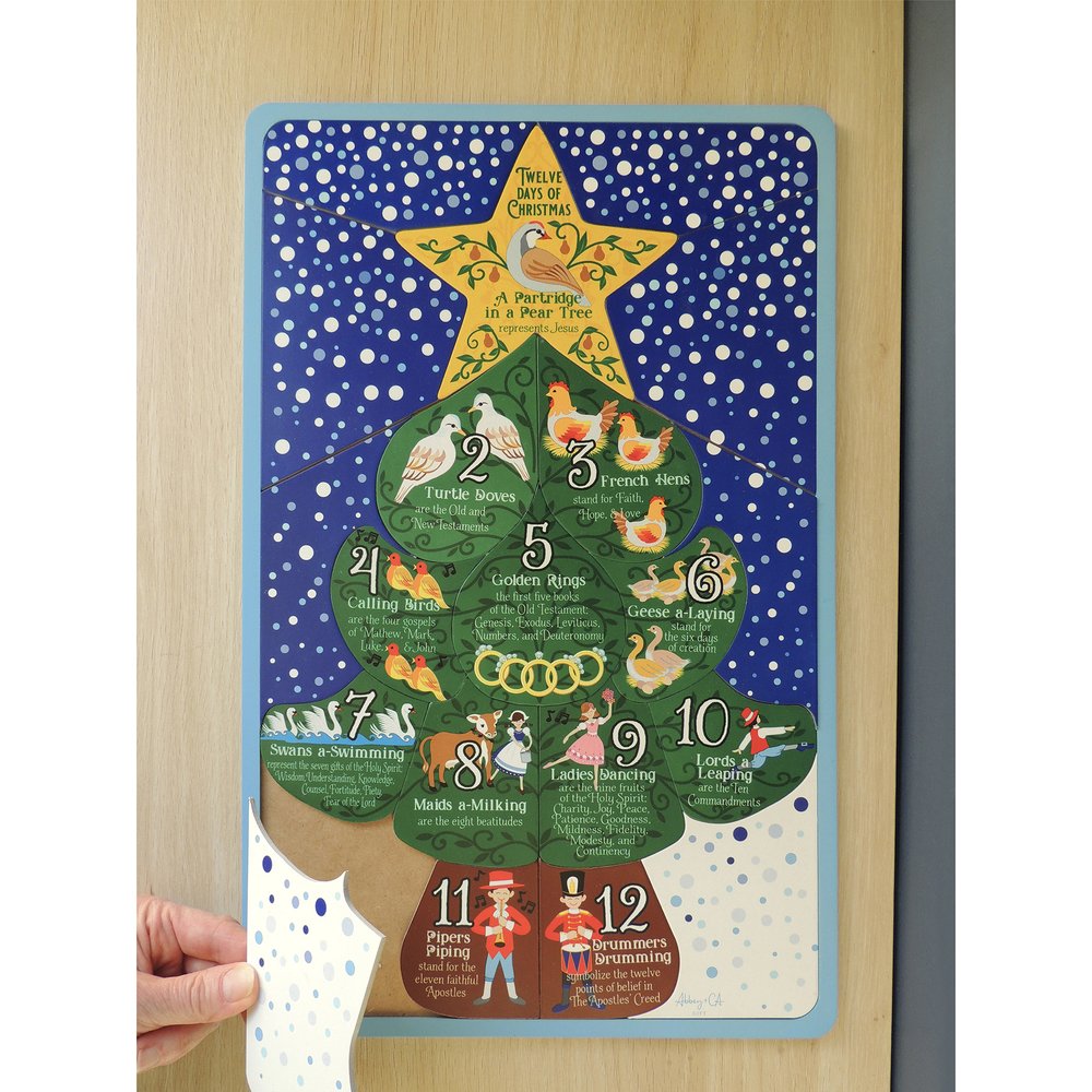 Chunky 12 Days of Christmas Puzzle - 12 Pieces