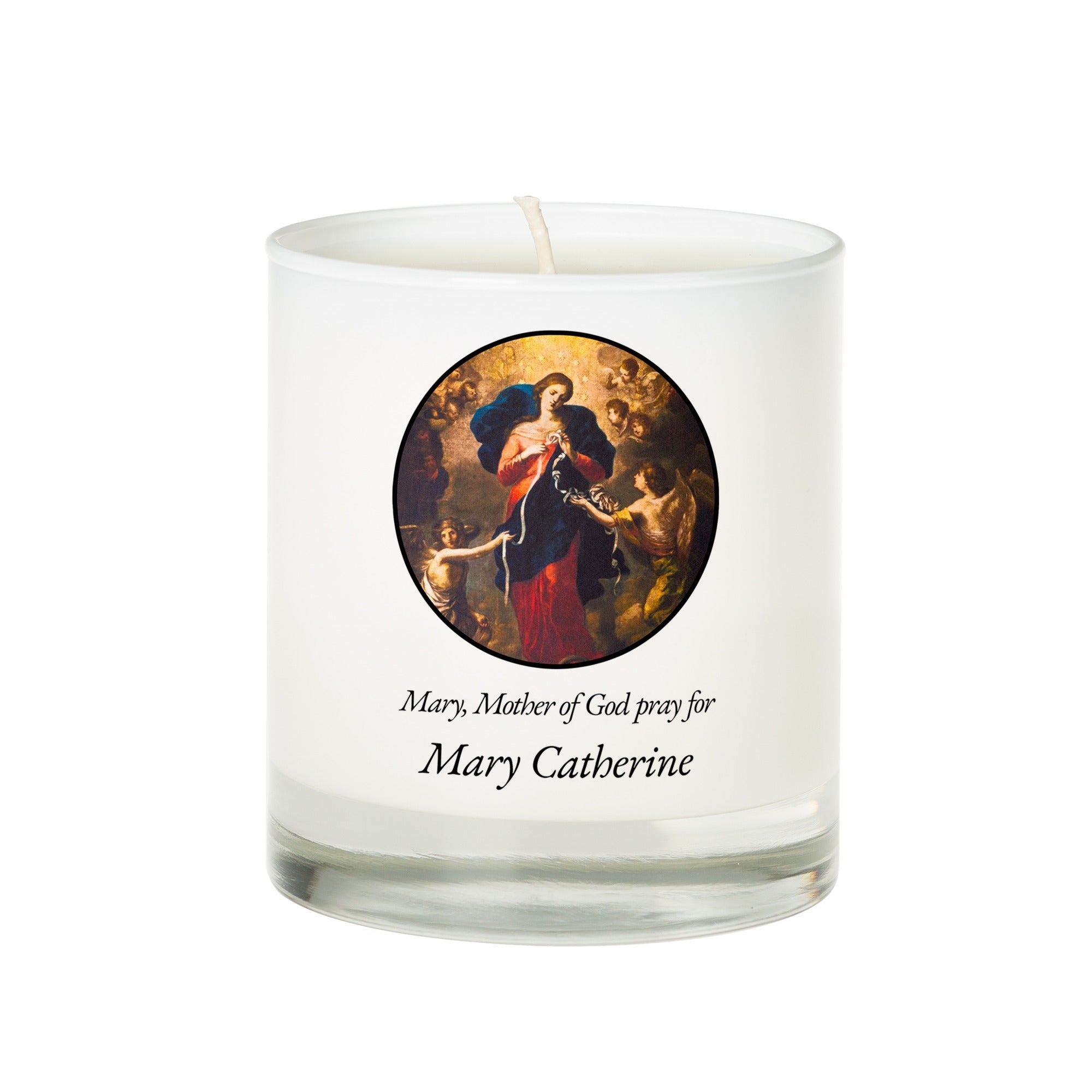 Personalized Our Lady Undoer of Knots Candle
