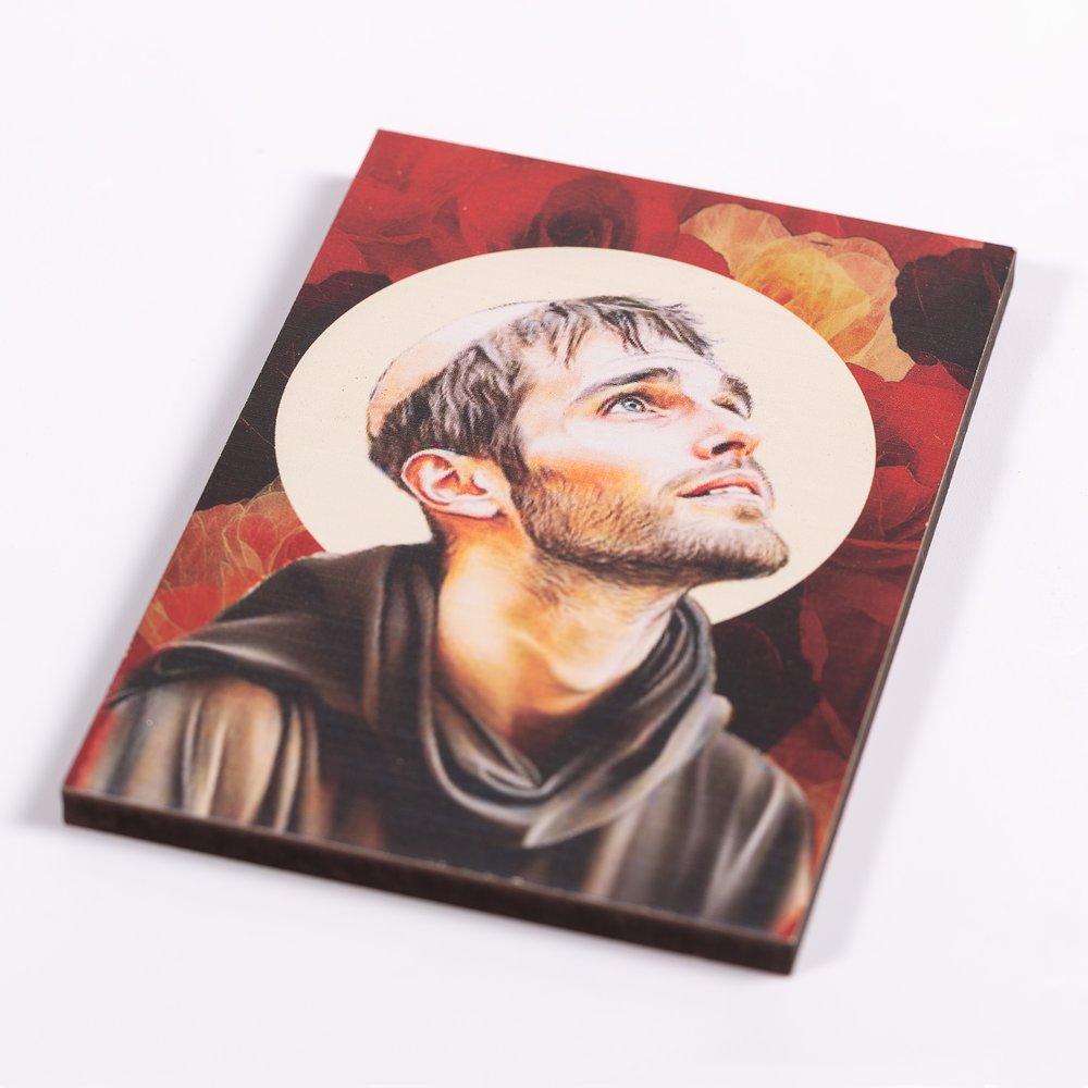 Italian Contemporary St. Francis Plaque - 5.75"