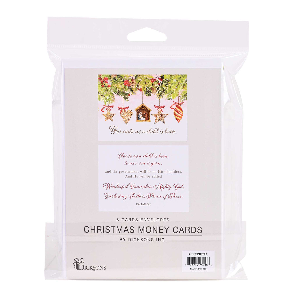 A Child is Born Money & Gift Card Holders - Pack of 8