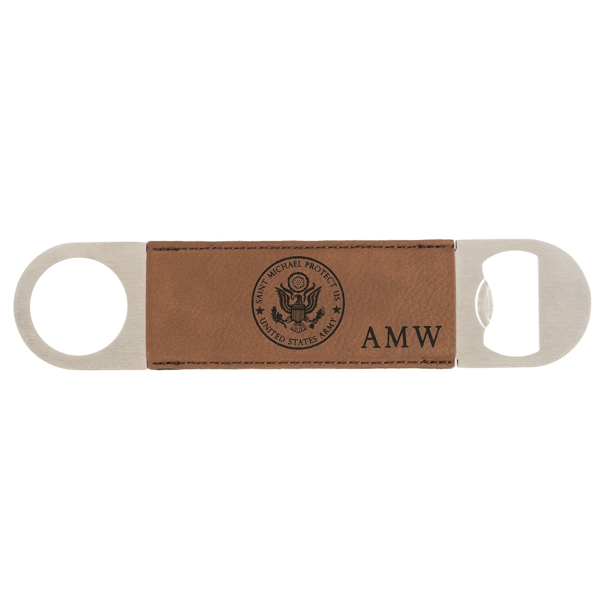 Personalized St. Michael Army Bottle Opener