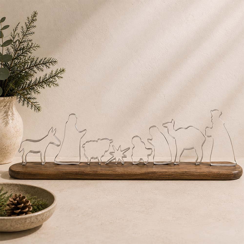 Nativity Cookie Cutter Set – 2 Pack Christmas Baking Set