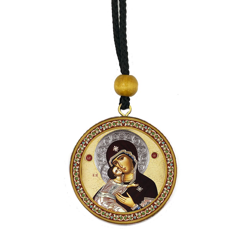 Christ Pantocrator & Our Lady of Vladimir Home & Car Icon
