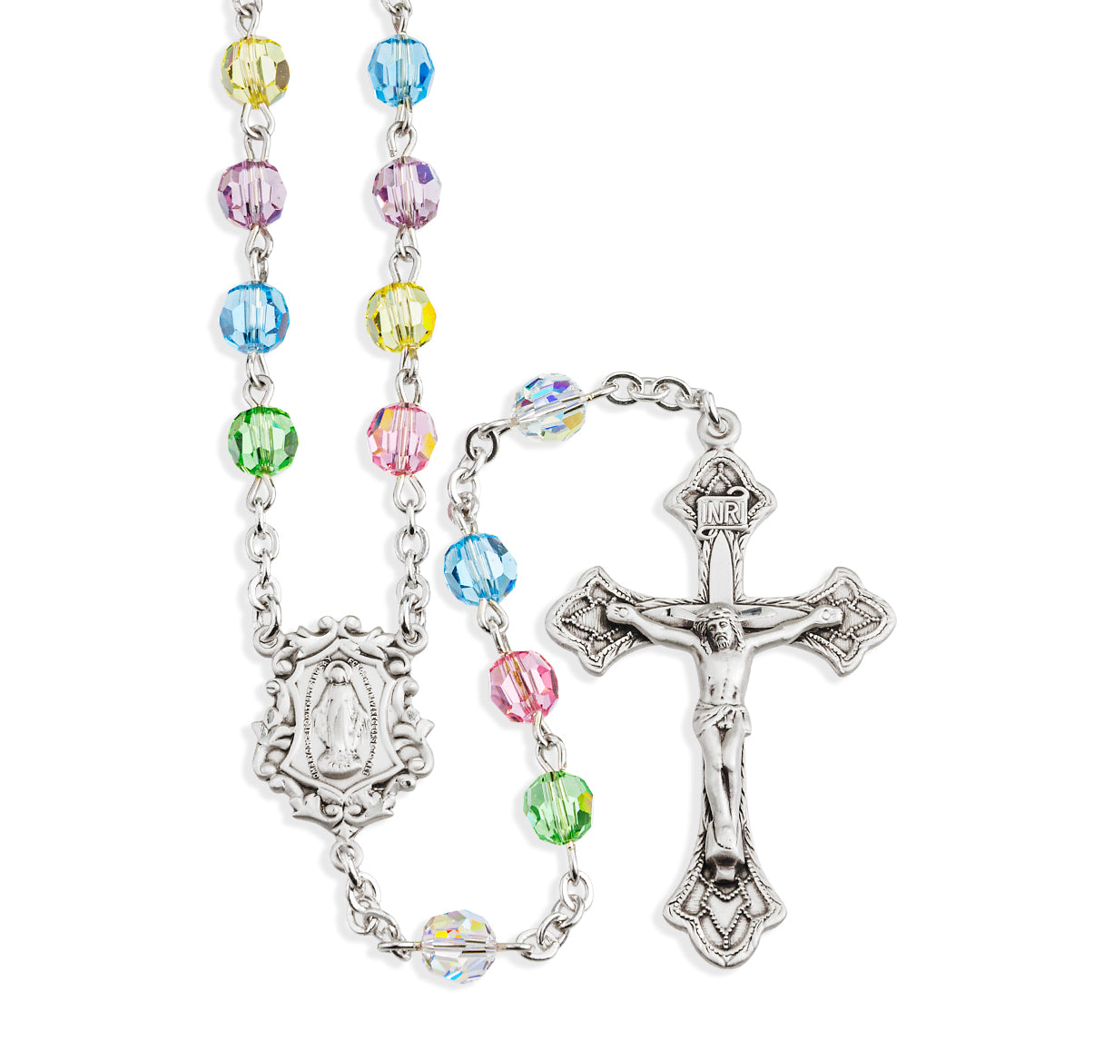 Swarovski Crystal & Sterling Silver Rosary