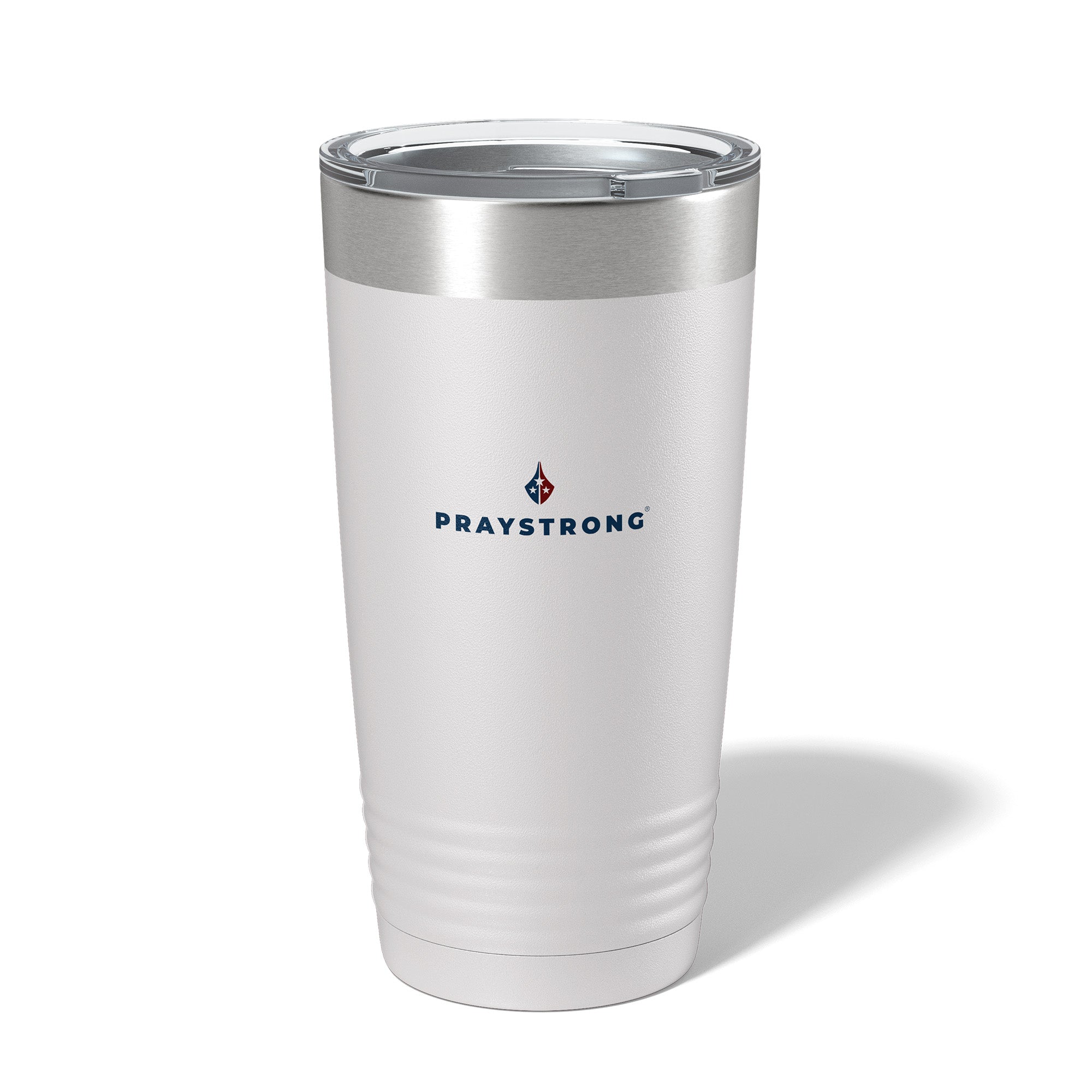 One Nation Under God White Stainless Steel Tumbler