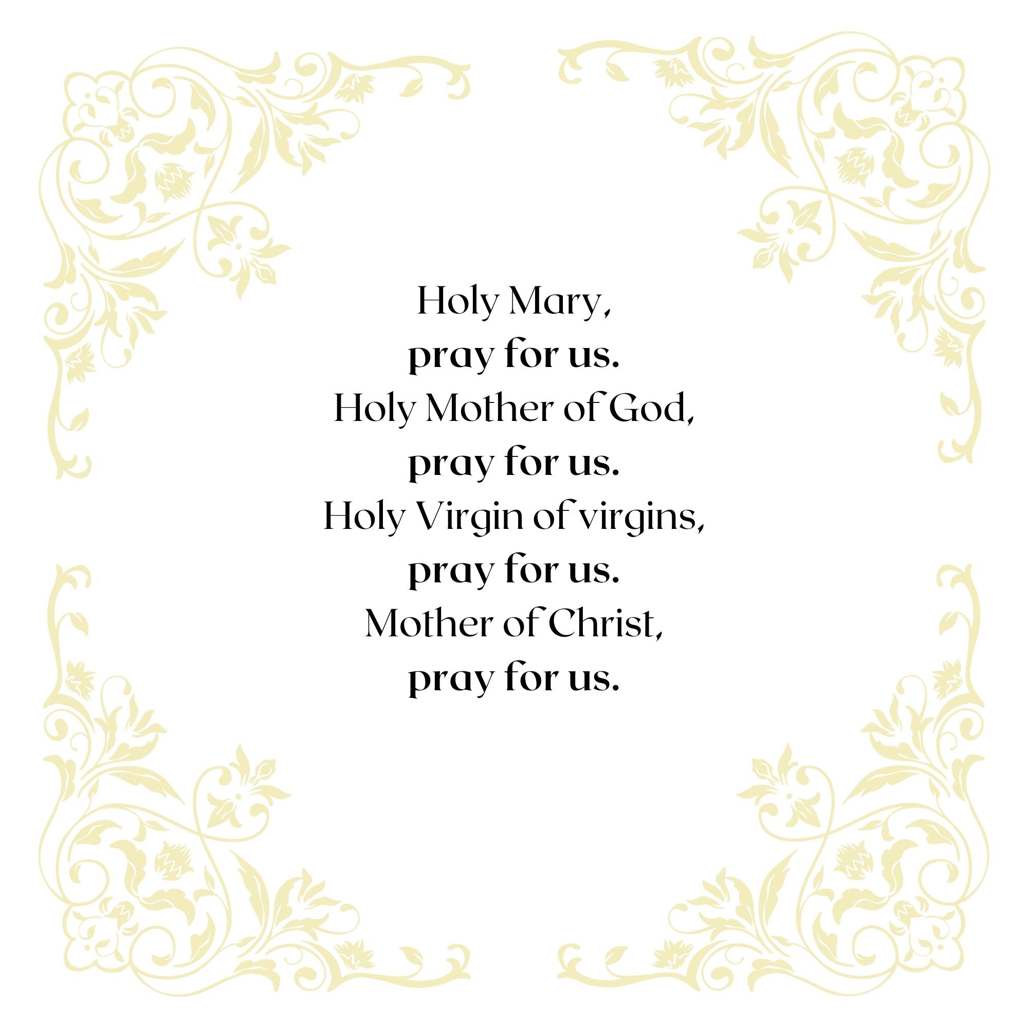 Litanies for Littles: The Most Blessed Virgin Mary and Saint Joseph