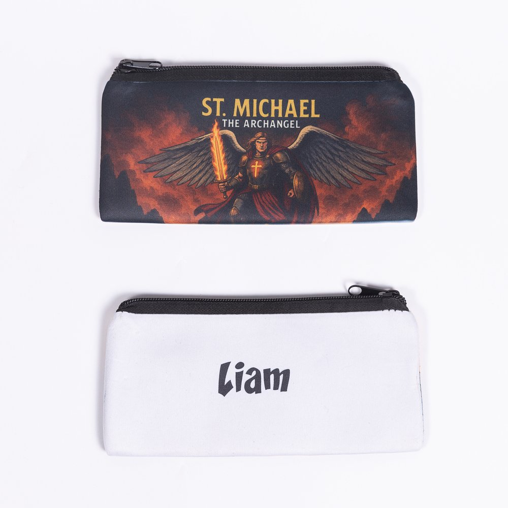Personalized St. Michael Superhero Pencil Pouch