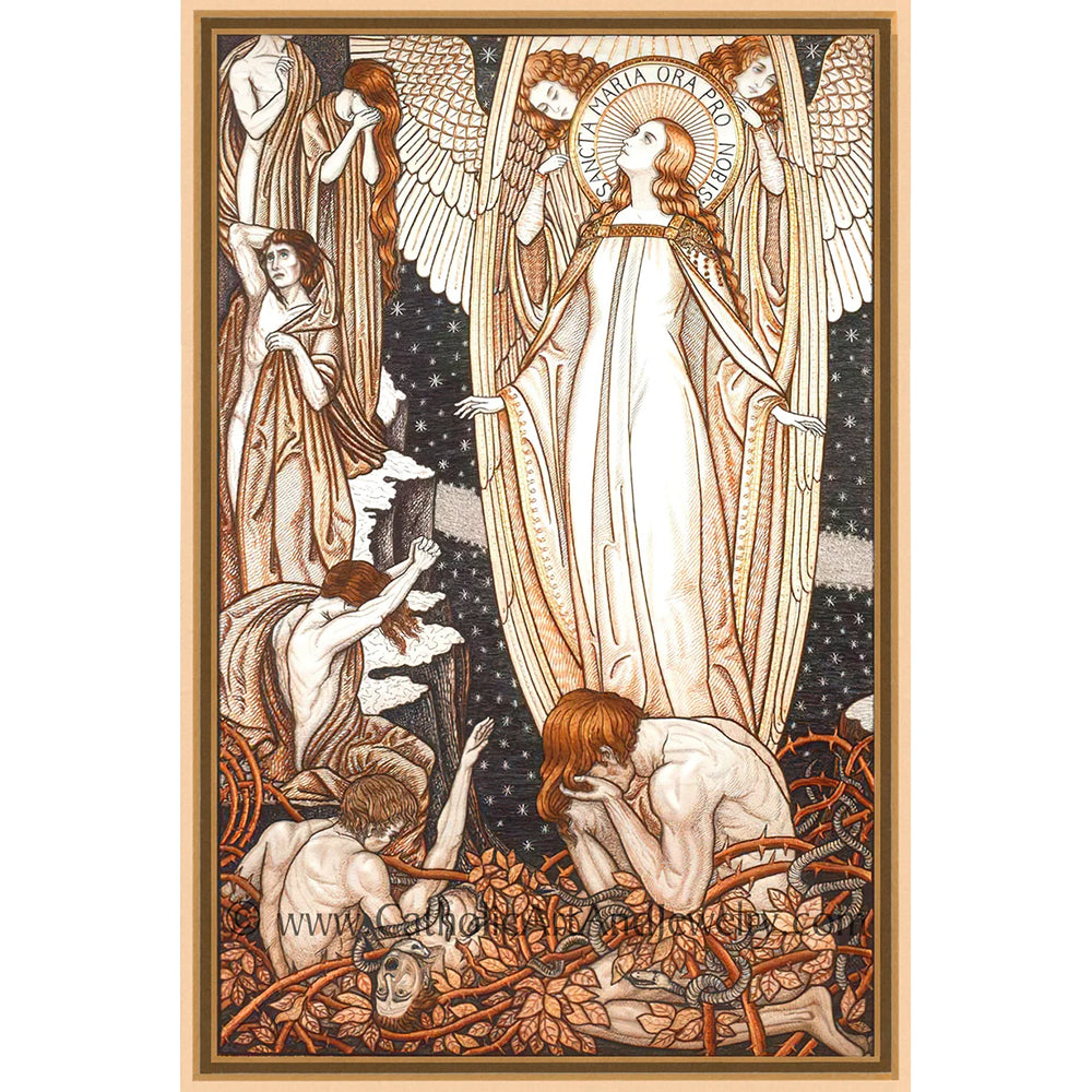 Unframed Litany of Loreto Embroidery Prints - Multiple Sets