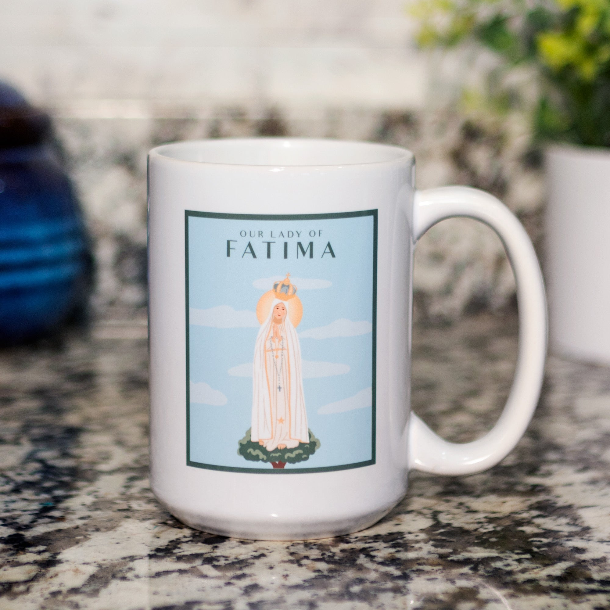 Our Lady of Fatima Travel Print Mug