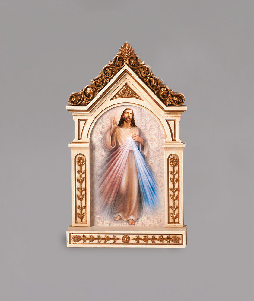 Divine Mercy Table Top Shrine - 6.25"