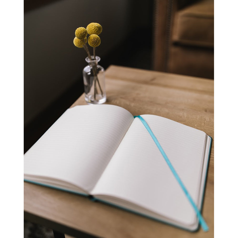 Turquoise Our Lady of Guadalupe Leatherette Journal