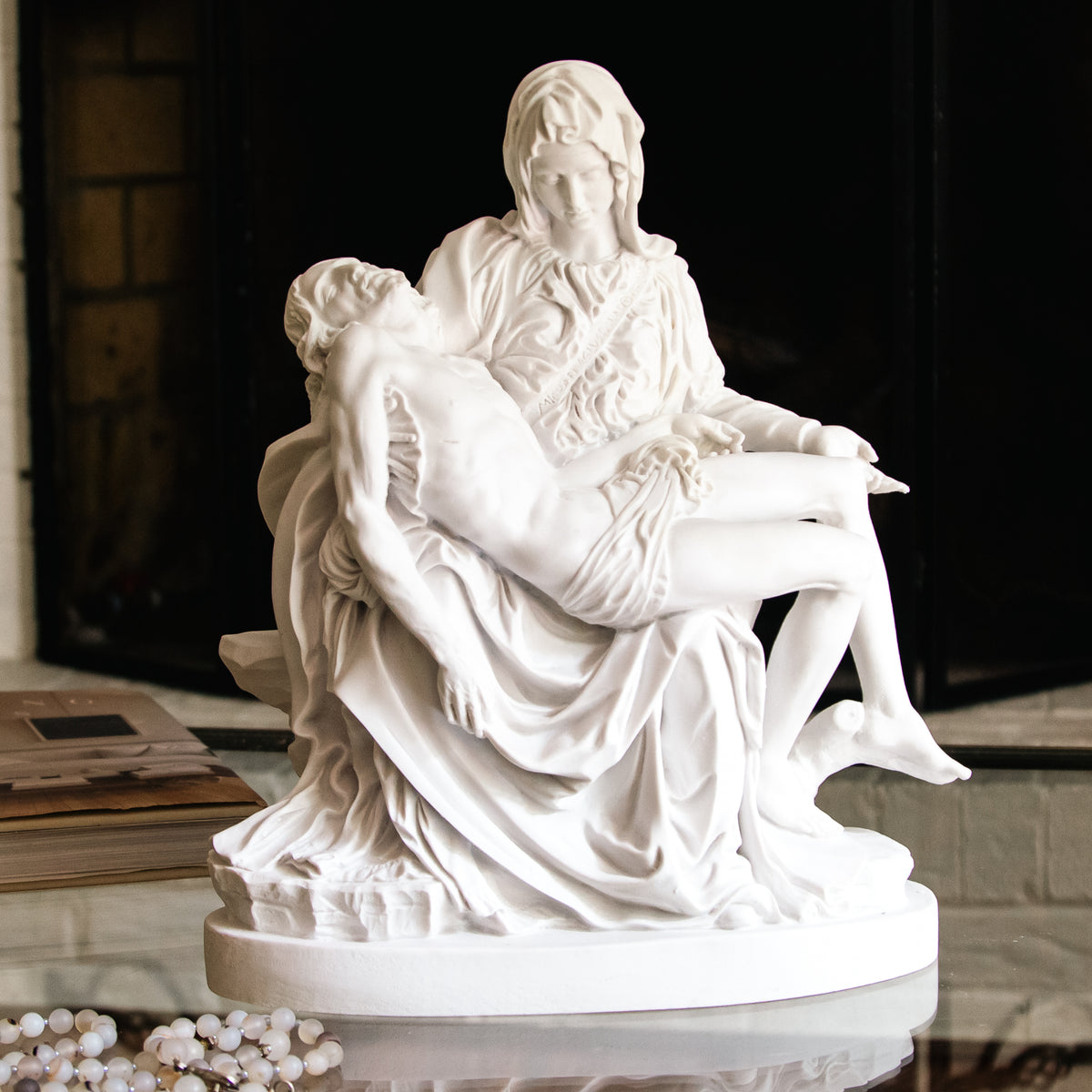 Pieta, Antique White
