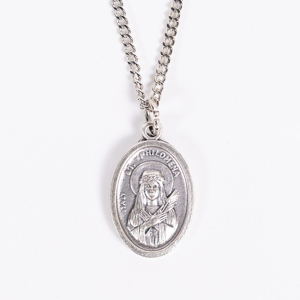 St. Philomena Medal Necklace - 20"