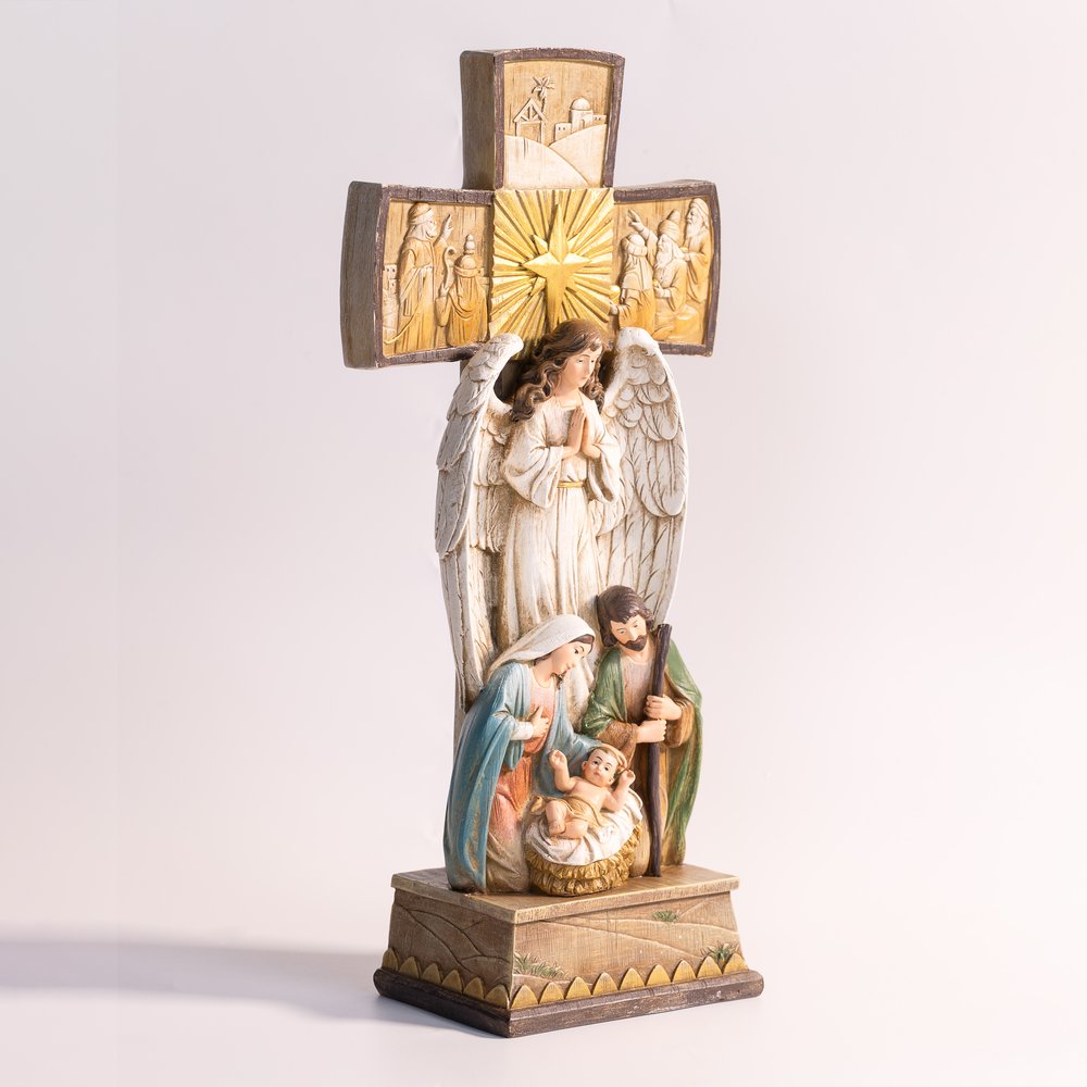 Cross Nativity Statue