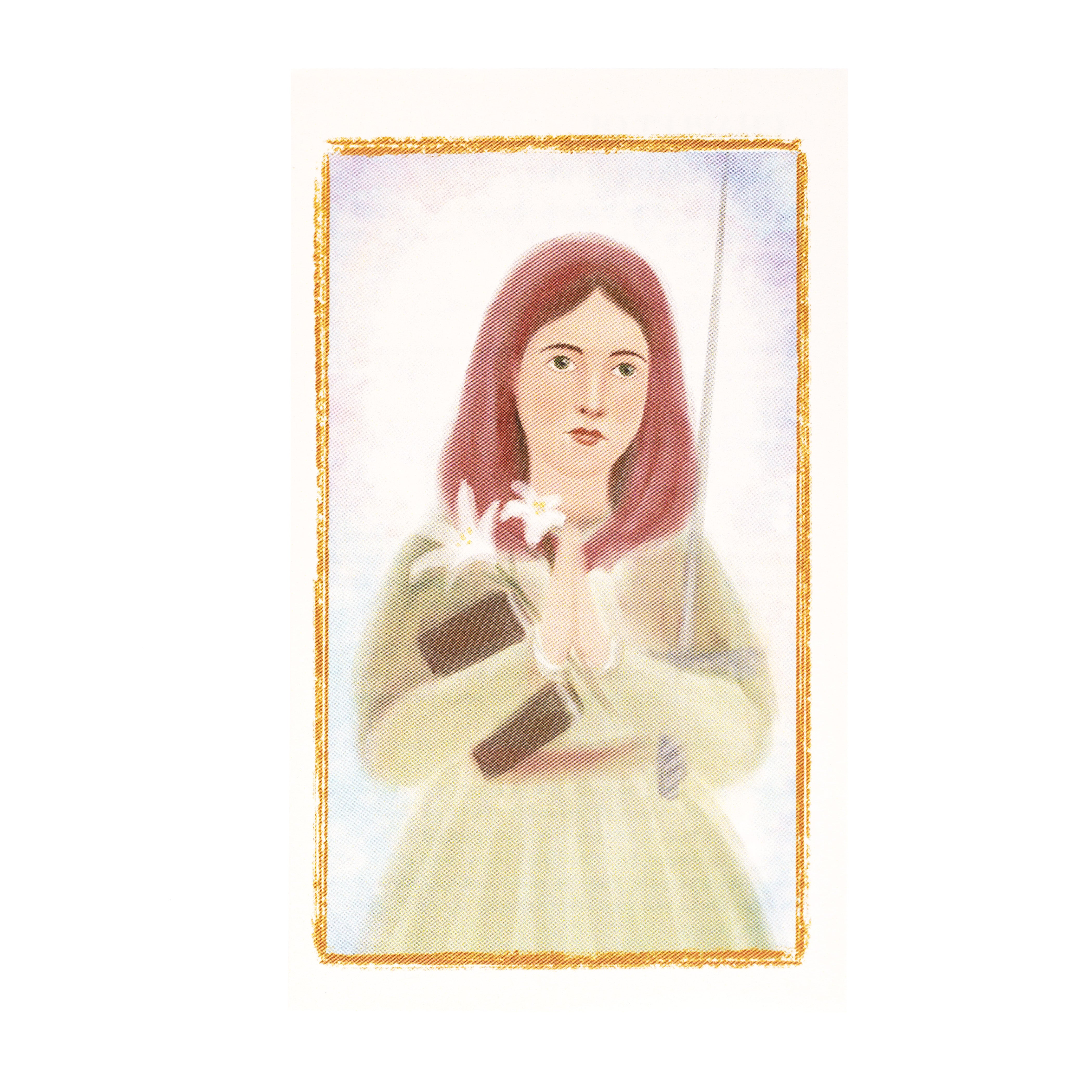 St. Dymphna Chaplet Prayer Card
