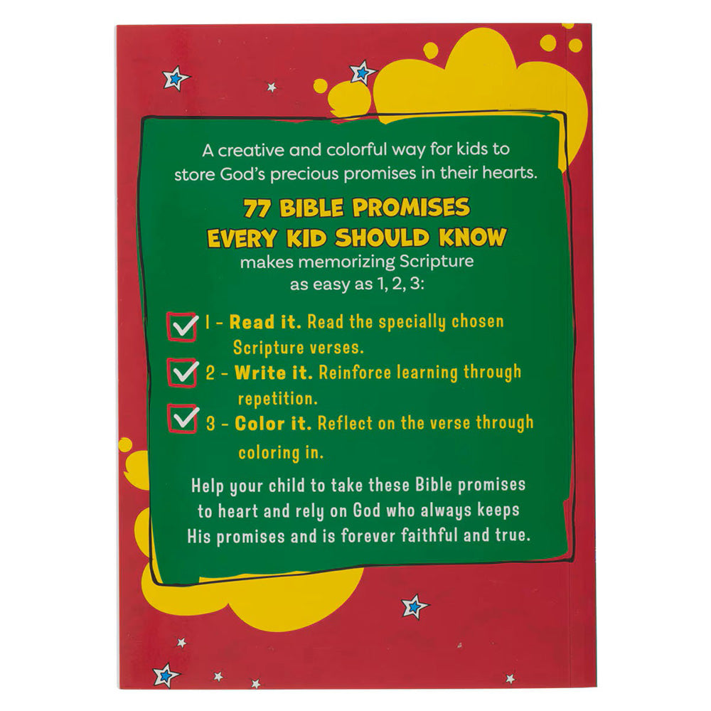 77 Bible Promises Every Kid Should Know - Memorization and Coloring Book.