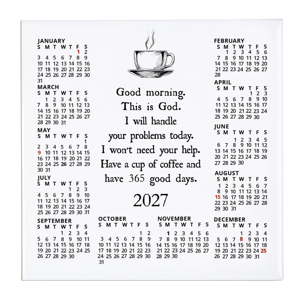 Good Morning From God 2027 Calendar Tile