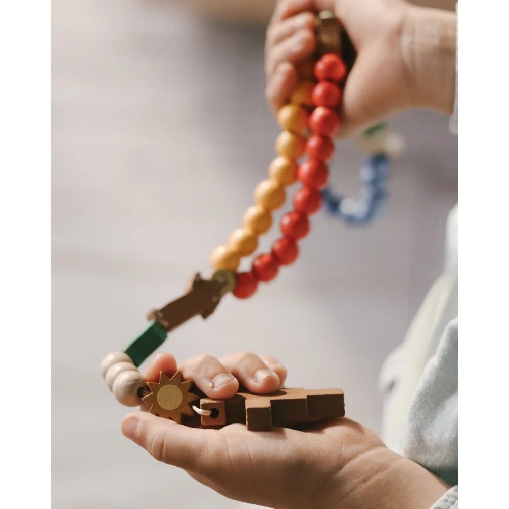 Be A Heart Mary's Prayer Garden DIY Wooden Rosary Kit for Kids