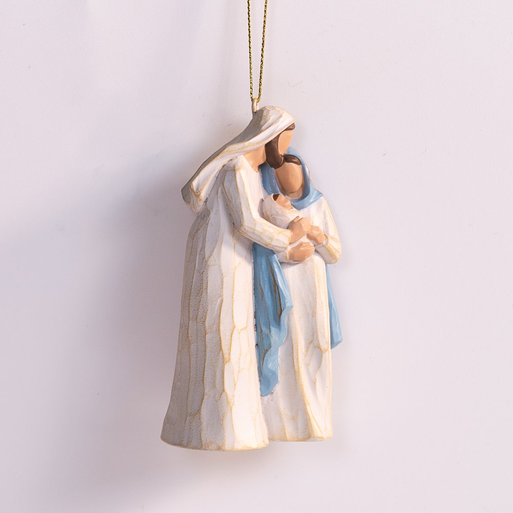 Contemporary Holy Family Ornament - 4"