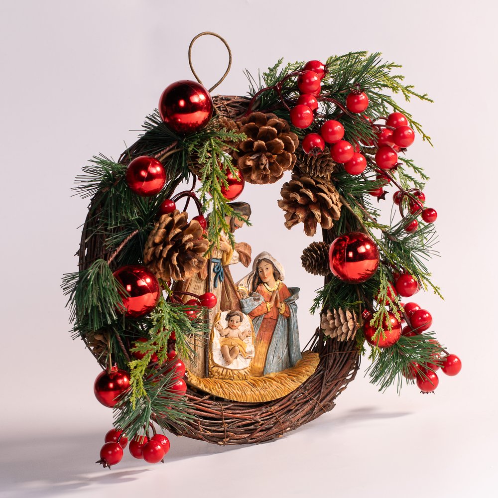 Nativity Christmas Wreath