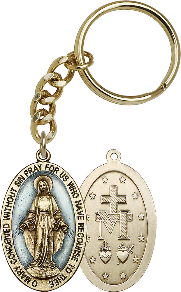 Antique Gold Miraculous Keychain
