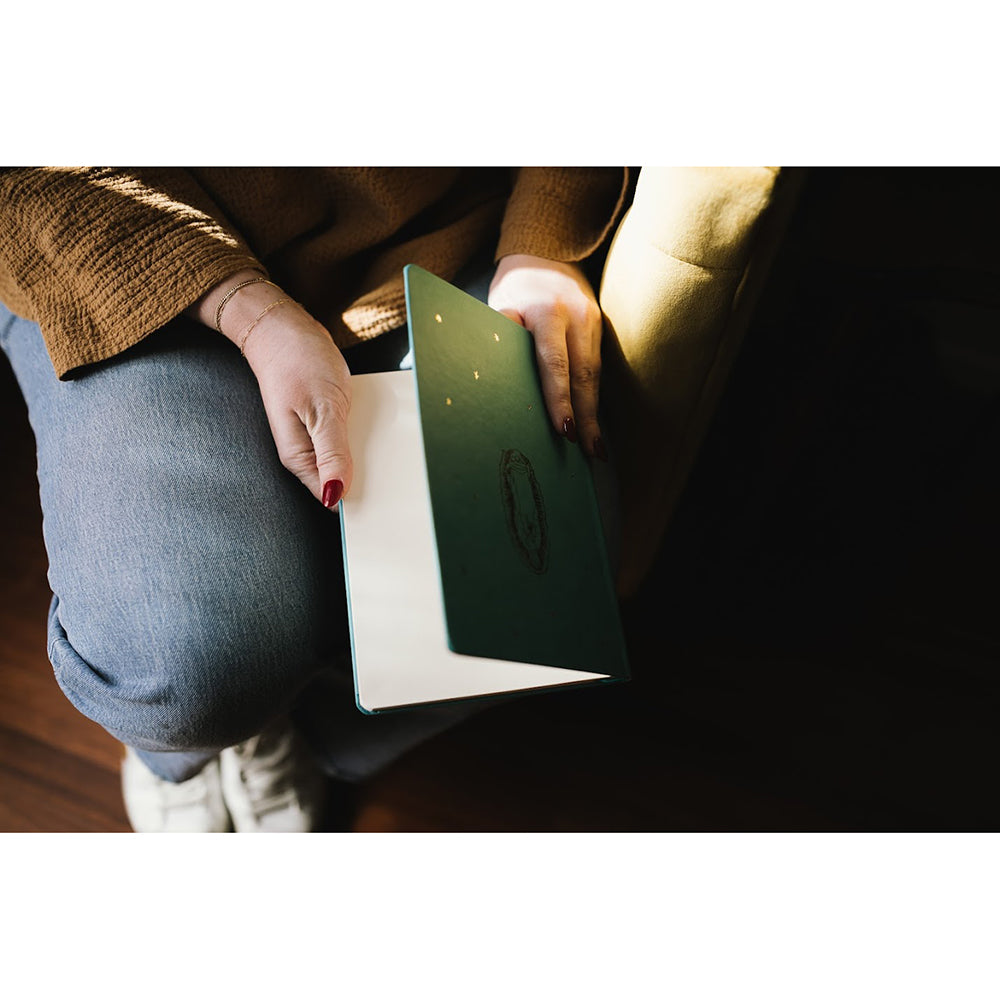 Turquoise Our Lady of Guadalupe Leatherette Journal