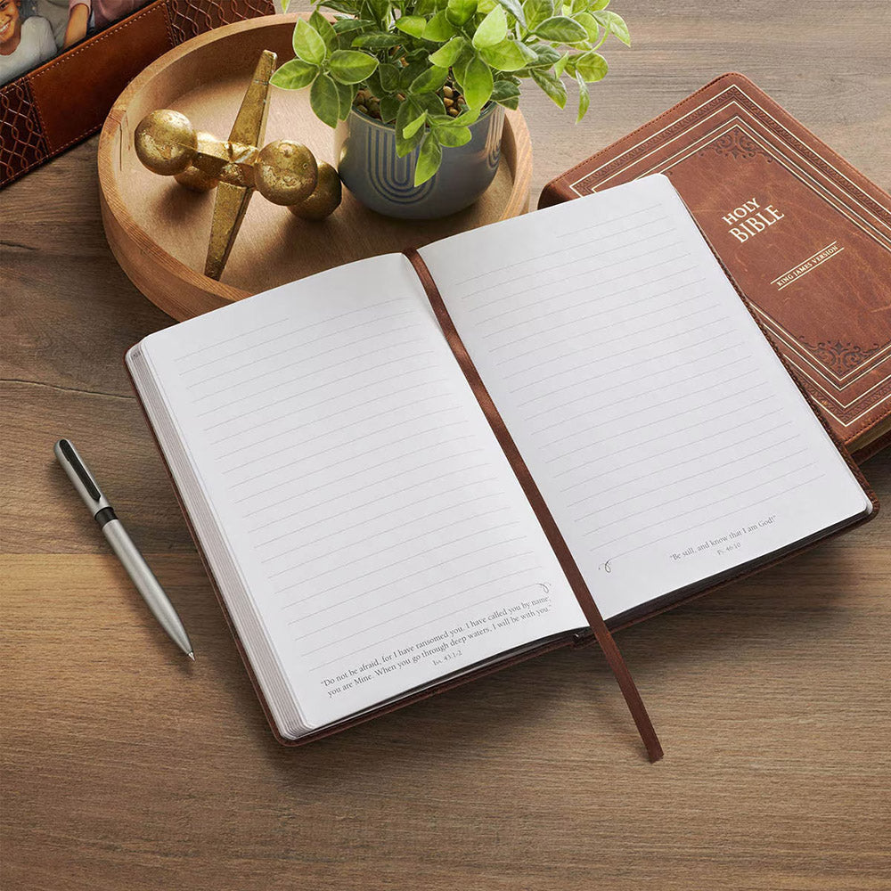 Hope in the Lord Brown Leatherette Journal