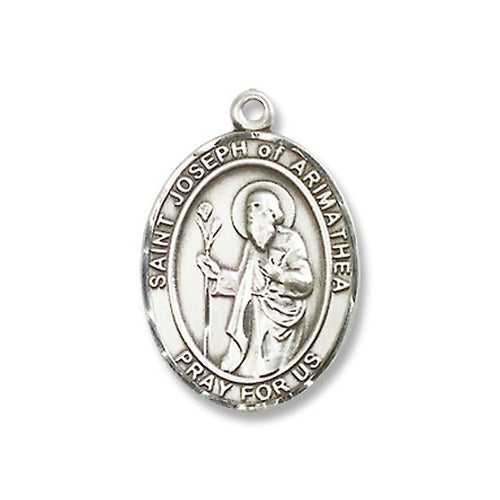 Sterling Silver St. Joseph of Arimathea Pendant w/ Chain