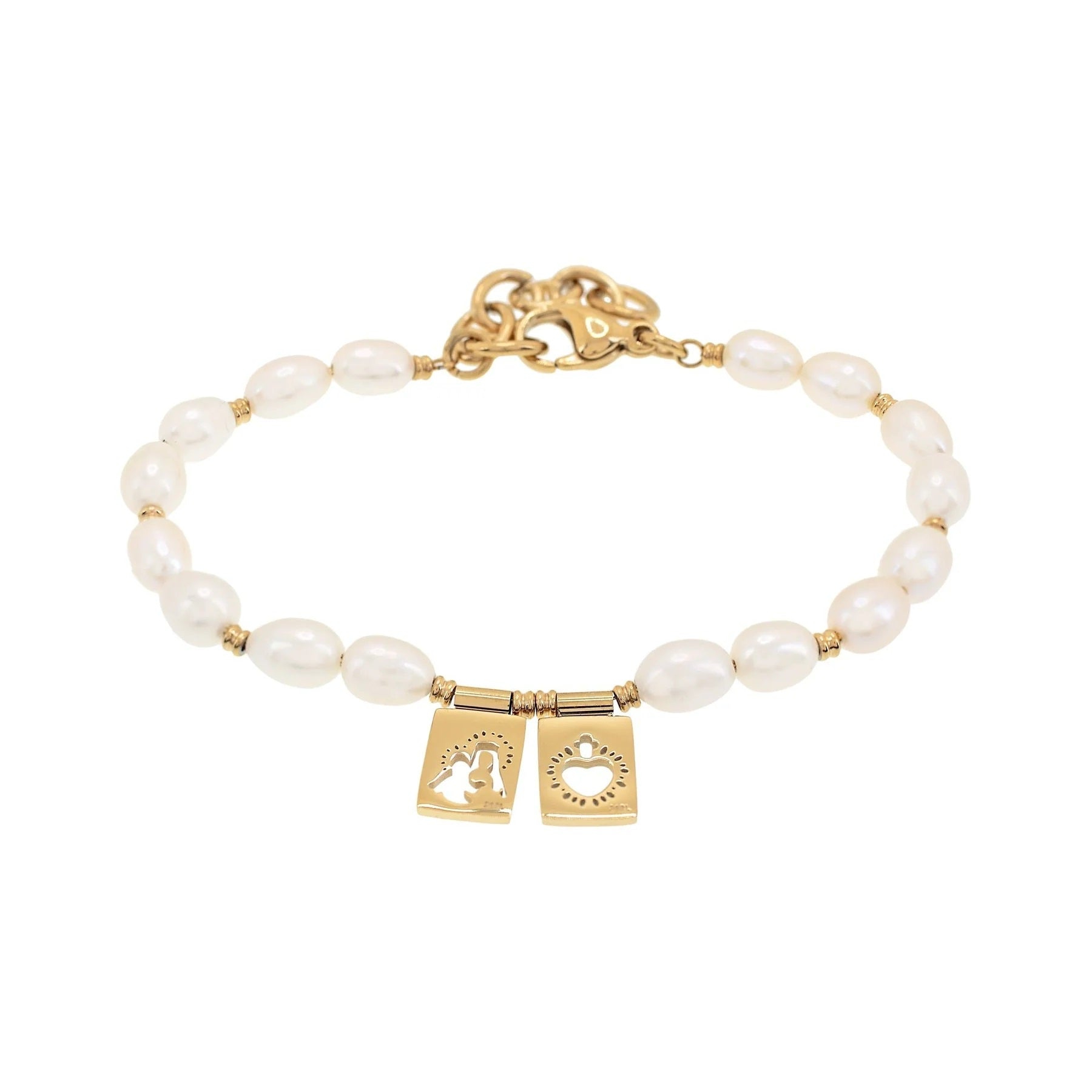 Freshwater Pearl Scapular Bracelet