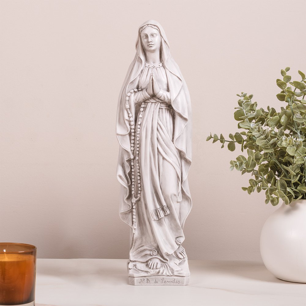 Italian Our Lady of Lourdes Statue - 16 "
