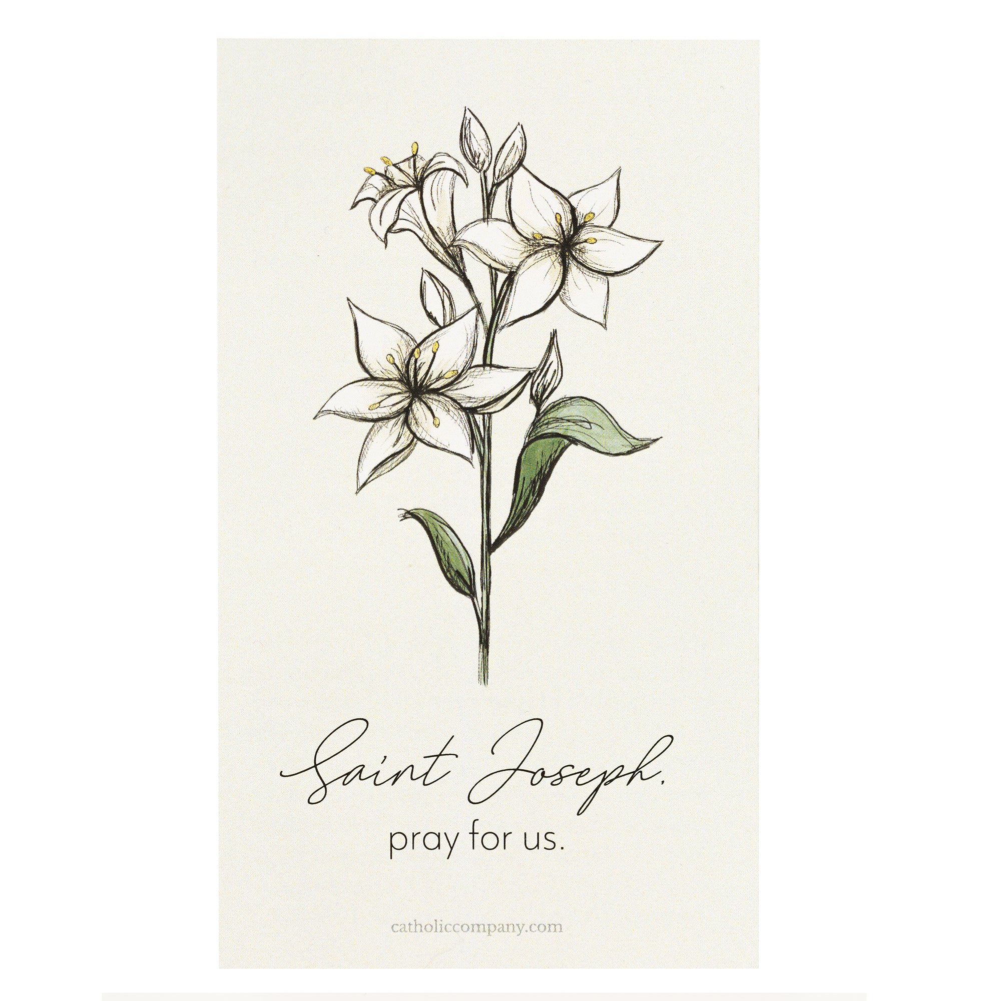 St. Joseph Chaplet Prayer Card