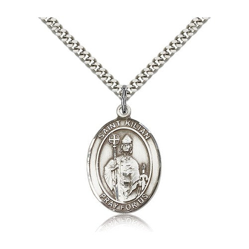 Sterling Silver St. Kilian Pendant w/ chain