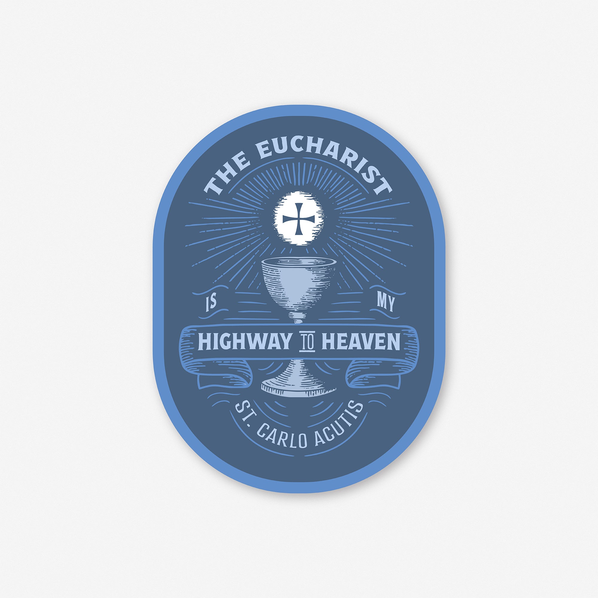 Personalized First Communion Water Bottle & Rosary Gift Set with Stickers