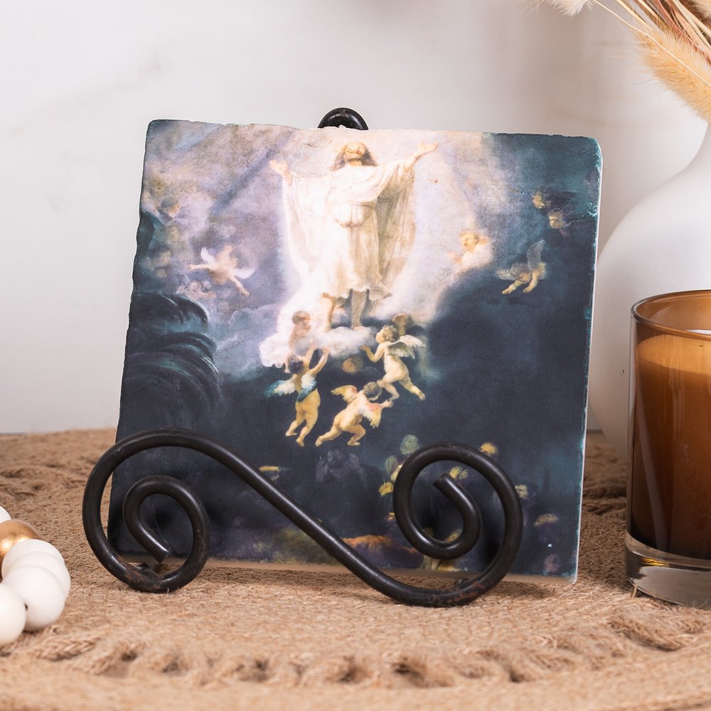 Rembrandt's Ascension Tumbled Stone Tile - 6" x 6"